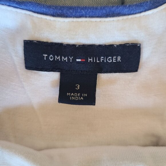 Tommy Hilfiger Girls Multicolor Striped Sleeveless Dress With Logo Straps Size 3 - Picture 6 of 7